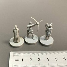 Lot 3 Pcs hero Game Figure Fit For Dungeons  Dragon D D Miniatures Mini Toys