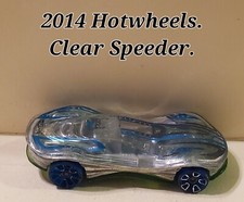 2014 Hot Wheels Clear Speeder  Clear on Top Green On Bottom