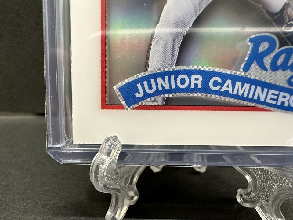 2024 Topps Chrome Junior Caminero RC SSP 1989 Layer Variation /25 Tampa