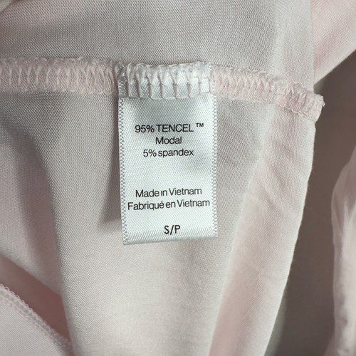 Eberjey Pajama Set Women S Pink Black Piping Tencel Button Classic Lounge Luxury - Picture 7 of 12