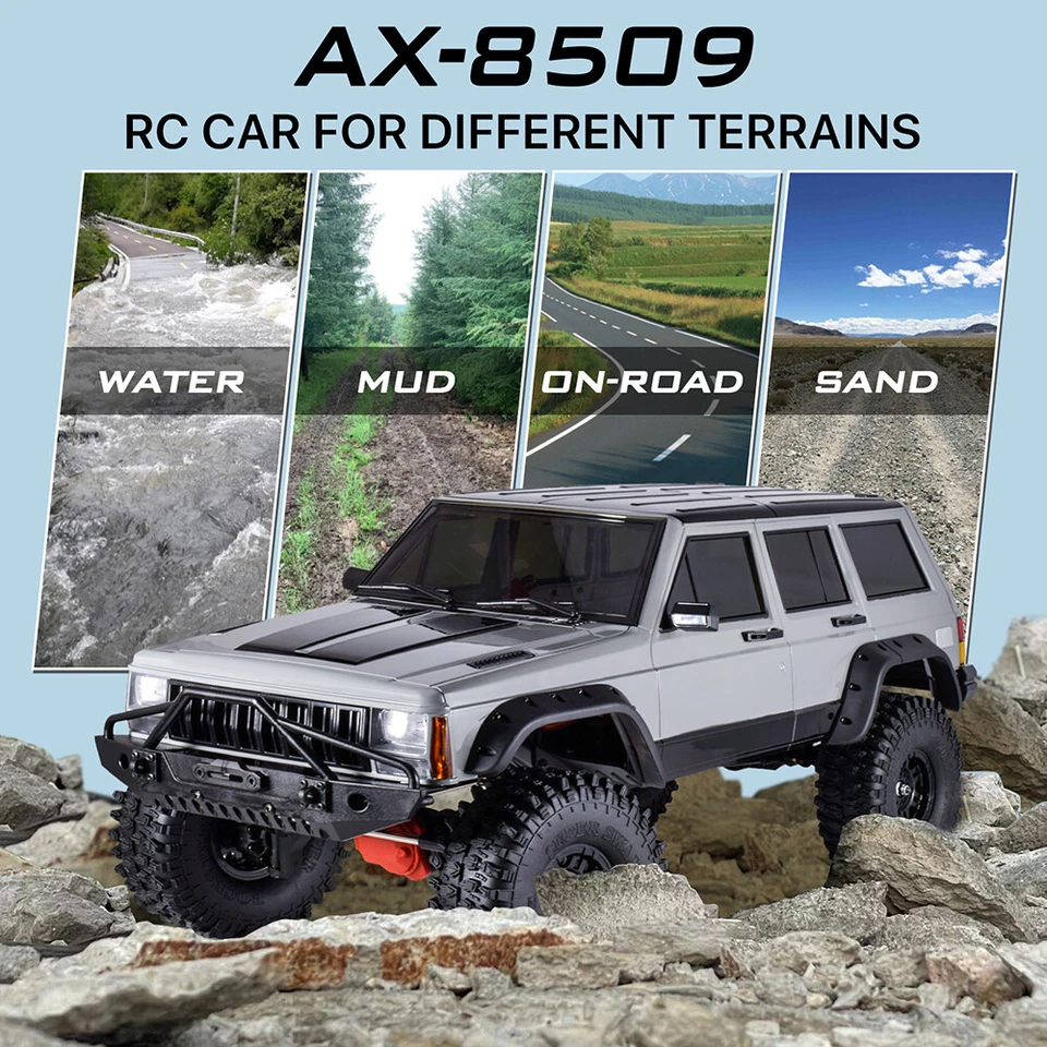 AUSTARHOBBY AX-8509 1/10 Cherokee 4WD 2.4G RC Crawler CAR Climbing Truck Toys - Image 4 of 4