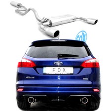 FOX Duplex Komplettanlage ab Kat. je 1x100mm für Ford Focus III Tunier Ecoboost