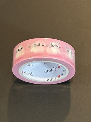New Simply Gilded Pink Ghosts Halloween Holiday washi tape roll 15 mm