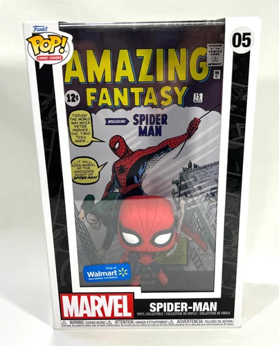 Funko Pop! Comic Covers ~ Amazing Fantasy Spider-Man #05 ~ Walmart Exclusive