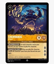 Disney Lorcana Into The Inklands - Chernabog - Evildoer - 3/204 Super Rare MINT