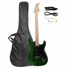 Glarry Gst Electric Guitar Green W/ 20w Amplifier