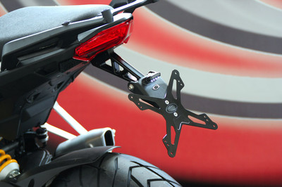 EVOTECH VERSTELLBARER KENNZEICHENHALTER DUCATI MULTISTRADA 1200 MIT SEITENTASCHEN 2014