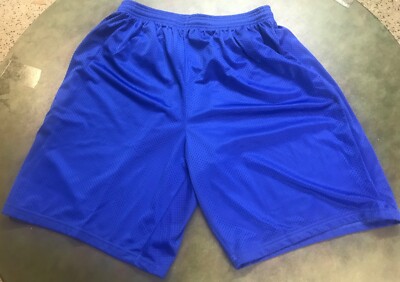 New  Alleson Athletic Gym And Workout Shorts, Adult XL, Royal Blue