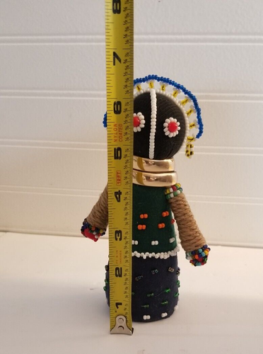 Vintage Handmade South African Beaded Ndebele Fertility Doll 6.5" - Picture 12 of 12