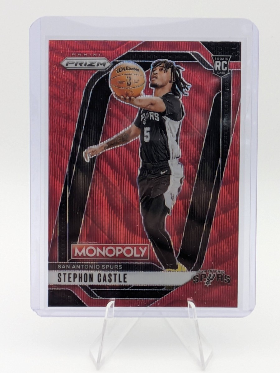 2024-25 Prizm Monopoly #75 Stephon Castle (RC) Red Wave Prizms