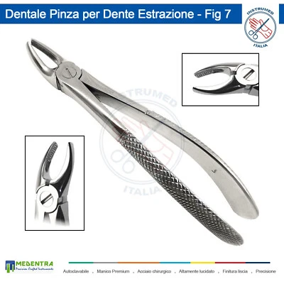 MEDENTRA Dental Chirurgica Pinza per estrazione Fig 7 premolari superiori dei denti Pinze