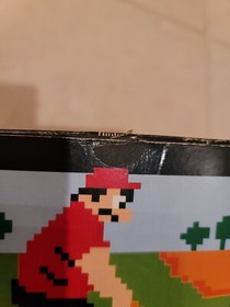 Nes Golf Matte Sticker Seal CIB BLACK BOX 1ST PRINT NINTENDO NY TEST MARKET USA