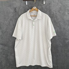 Adidas prime green XL performance polo all print golf
