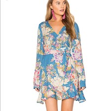 Spell & Gypsy Collective Floral Skies Wrap Dress XS Worn Once