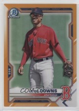 2021 Bowman Chrome Prospects Orange Refractor /25 Jeter Downs #BCP-169 1v3