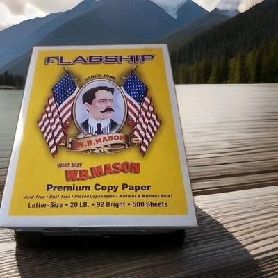 W.B. Mason Copy Paper -Letter-Size (8.5 x 11) - 20 lb -3 Ream (1,500 Sheets)