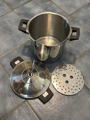 #ad Pressure Cooker amp; Canner Stainless Induction Rated 8L Kuhn Rikon Duromatic 3044 $149.95