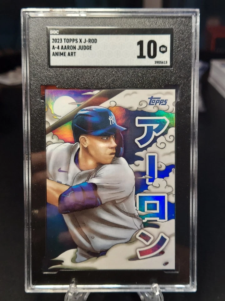 AARON JUDGE 2023 Topps x J-Rod Anime Art #A-4 SP Case Hit SGC 10 Gem Mint - Image 2 of 4