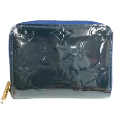 Auth Louis Vuitton Zippy Coin Purse Coin Case Monogram Vernis Wallet M93663