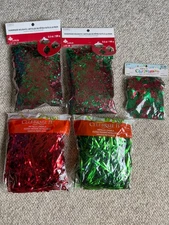 Crafting bundle holiday ornament flakes, confetti and metallic crinkle