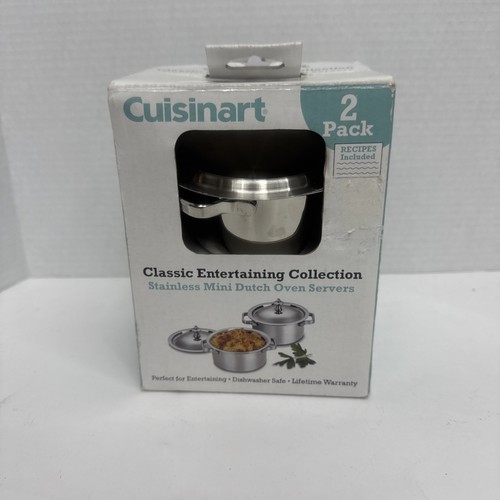 Cuisinart Stainless Steel Mini Dutch Ovens 2pack OB Model 7MS2-32 - Picture 1 of 9
