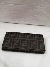 FENDI Zucca Pattern Long Wallet 2804-8M0065-ZM5-088 Scratched