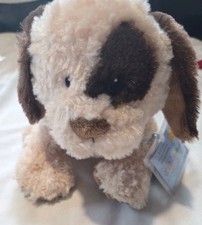 Webkinz Jr. Tan Brown Puppy Dog with Sealed Code Ganz WJS200 8 inch