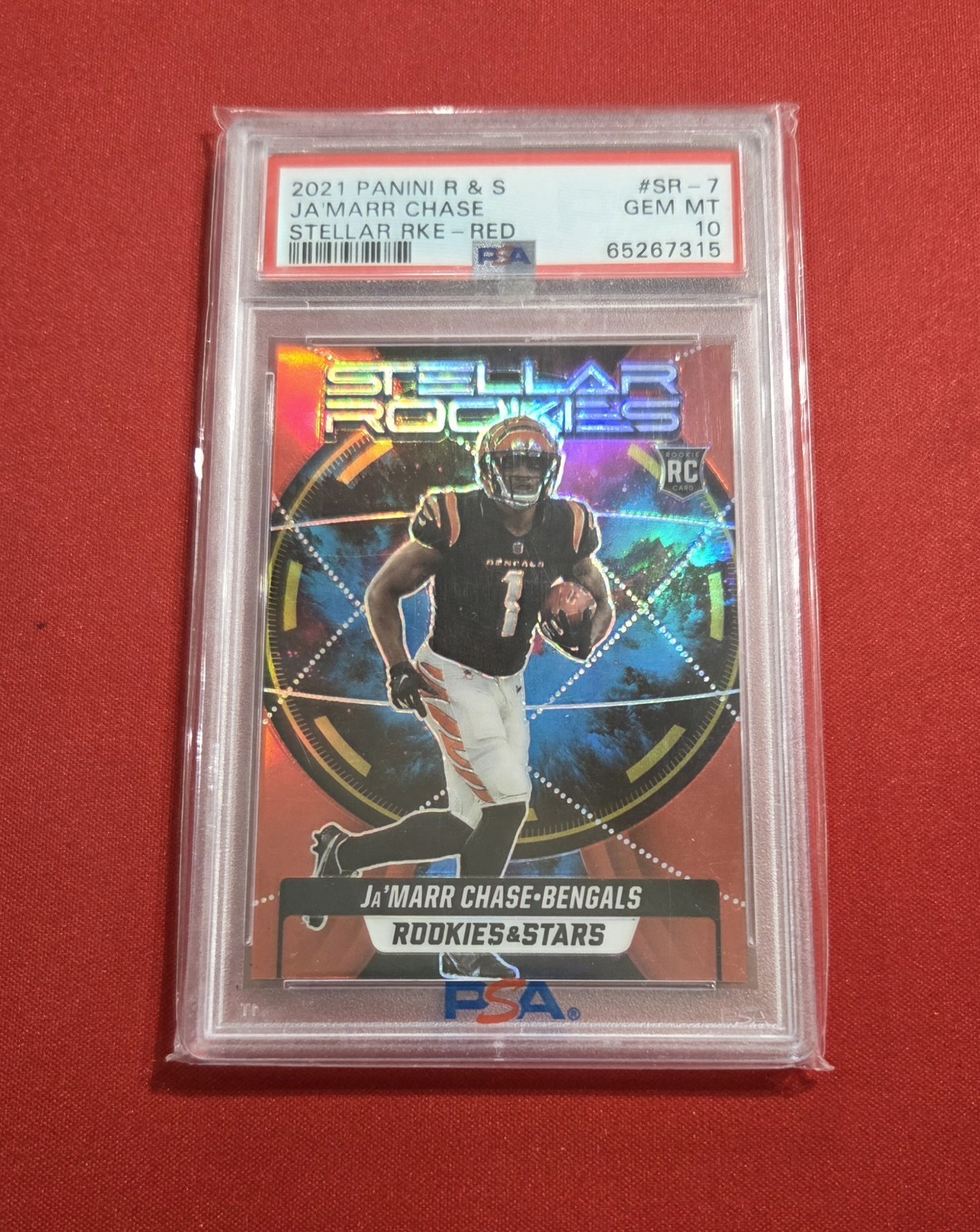 JaMarr Chase Panini Rookies & Stars Stellar Rookies #SR7 Red