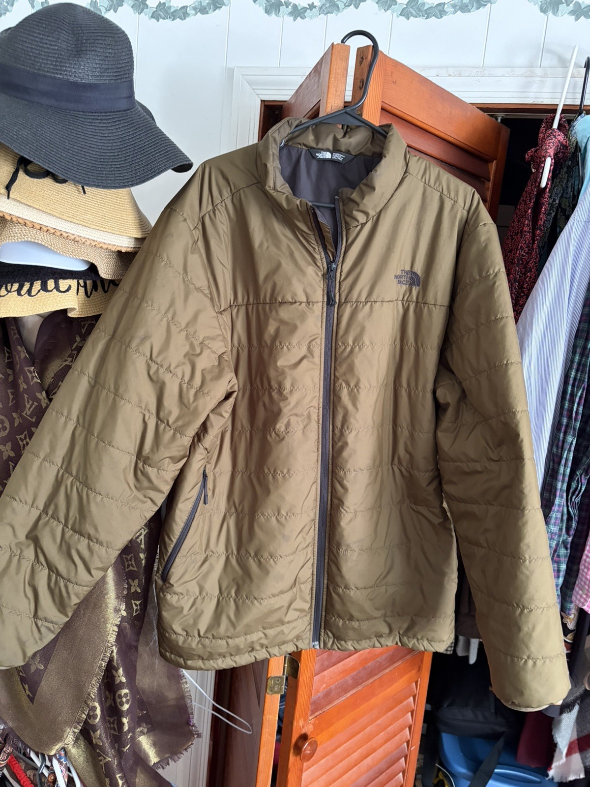 The North Face micro  down jacket 2XLarge Green W… - image 3