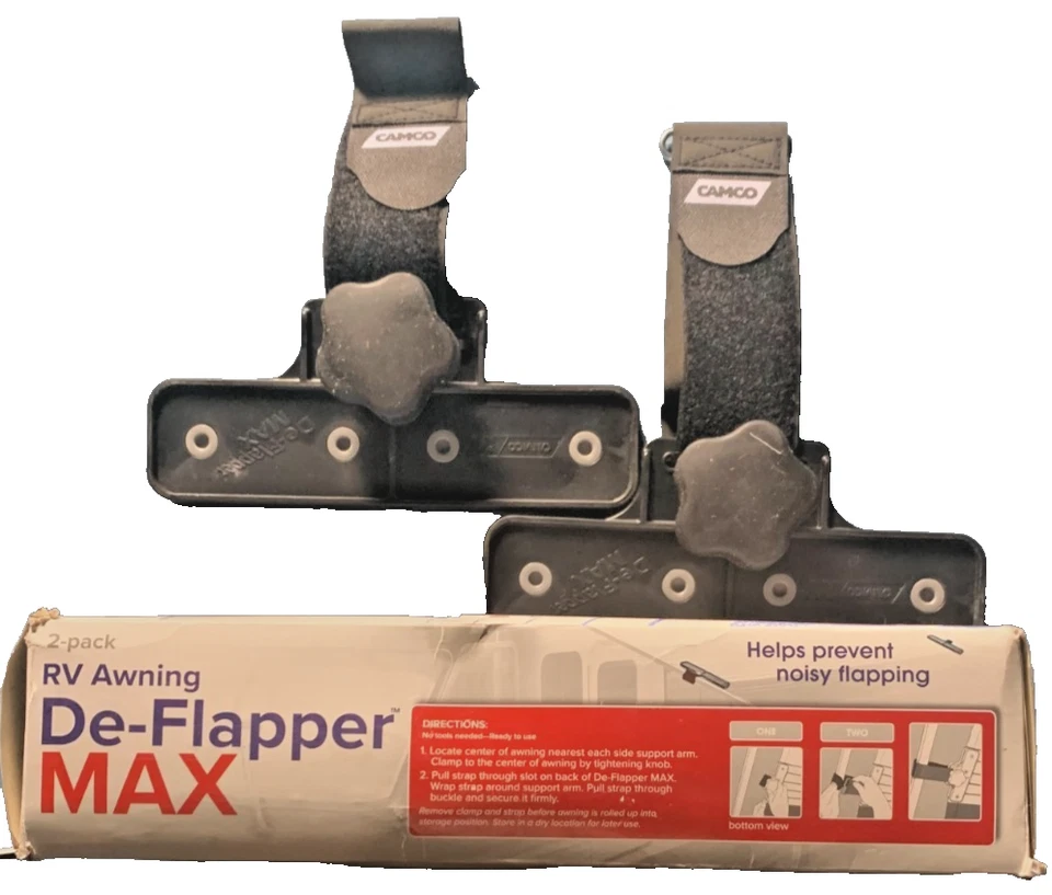 RV Awning De-Flapper Max CAMCO Protect RV Awnings from Rips Tears 2-Pack 112325A - Image 3 of 4