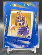 Lisa Leslie Auto Legacy Signatures Blue #/25 2023 Panini Origins WNBA #LS-LLS