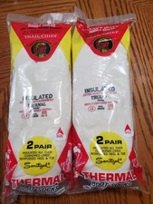 VTG. 4 Pair TRAIL CHIEF Insulated Thermal Boot Socks Heavy Duty Size 11 1/2-12