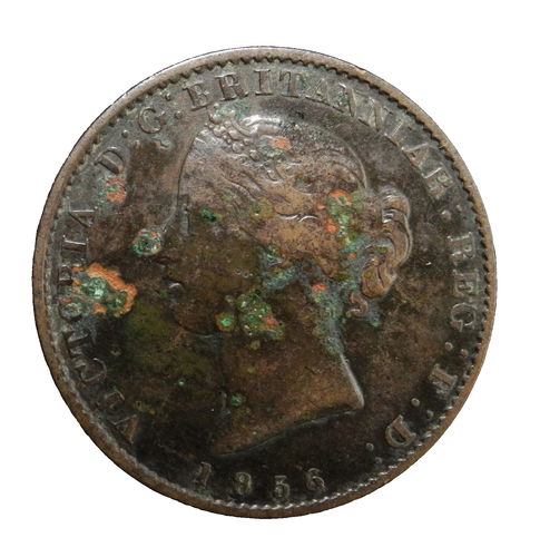 Nova Scotia 1856 Victoria Half Penny 1/2 C Looks Better In Hand ecoinsales - Bild 1 von 2