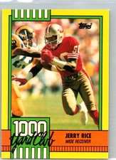 1990 Topps 1000 Yard Club Jerry Rice #1 card