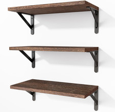 Fixwal Floating Shelves for Wall Wood Wall Mounted Shelves for B