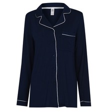 Image of Chelsea Peers Womens Button Up Pyjama Set Straight Leg Block Colour
