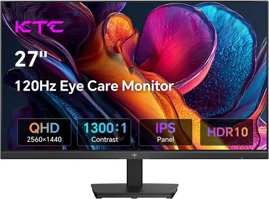Monitor Gaming KTC H27D9 27" 2K 120Hz HDR10 QHD IPS Adaptive Sync Monitores VESA, imagen 2