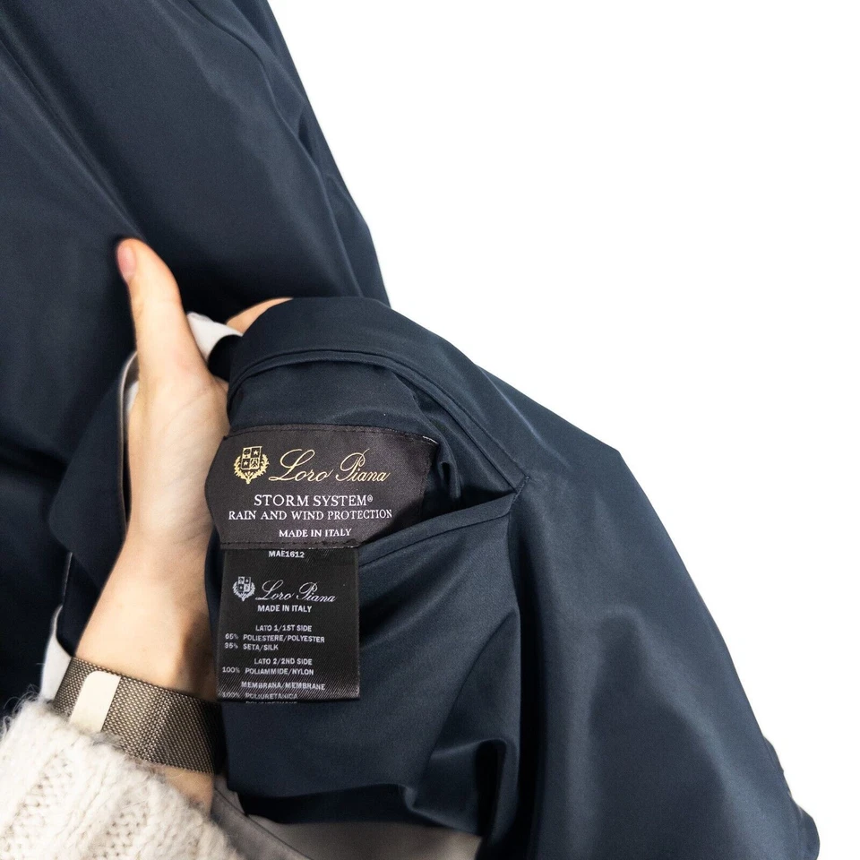 Loro Piana женщин Storm система подпоясанный Mac куртка темно-кремовый - размер XL - Изображение 3 из 4