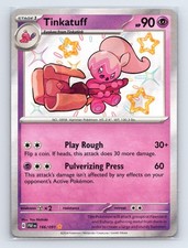 Holo Tinkatuff Shiny Rare SV: Paldean Fates 166/091 NM on eBay