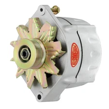Powermaster Alternator 7297-104; 100 Amp Satin GM 12SI for Chevy
