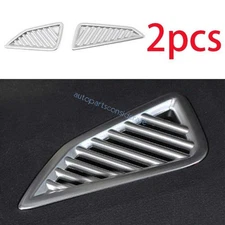 For Toyota Corolla Cross 2022-2023 2024 Silver Dash L&R AC Air Outlet Vent Trim
