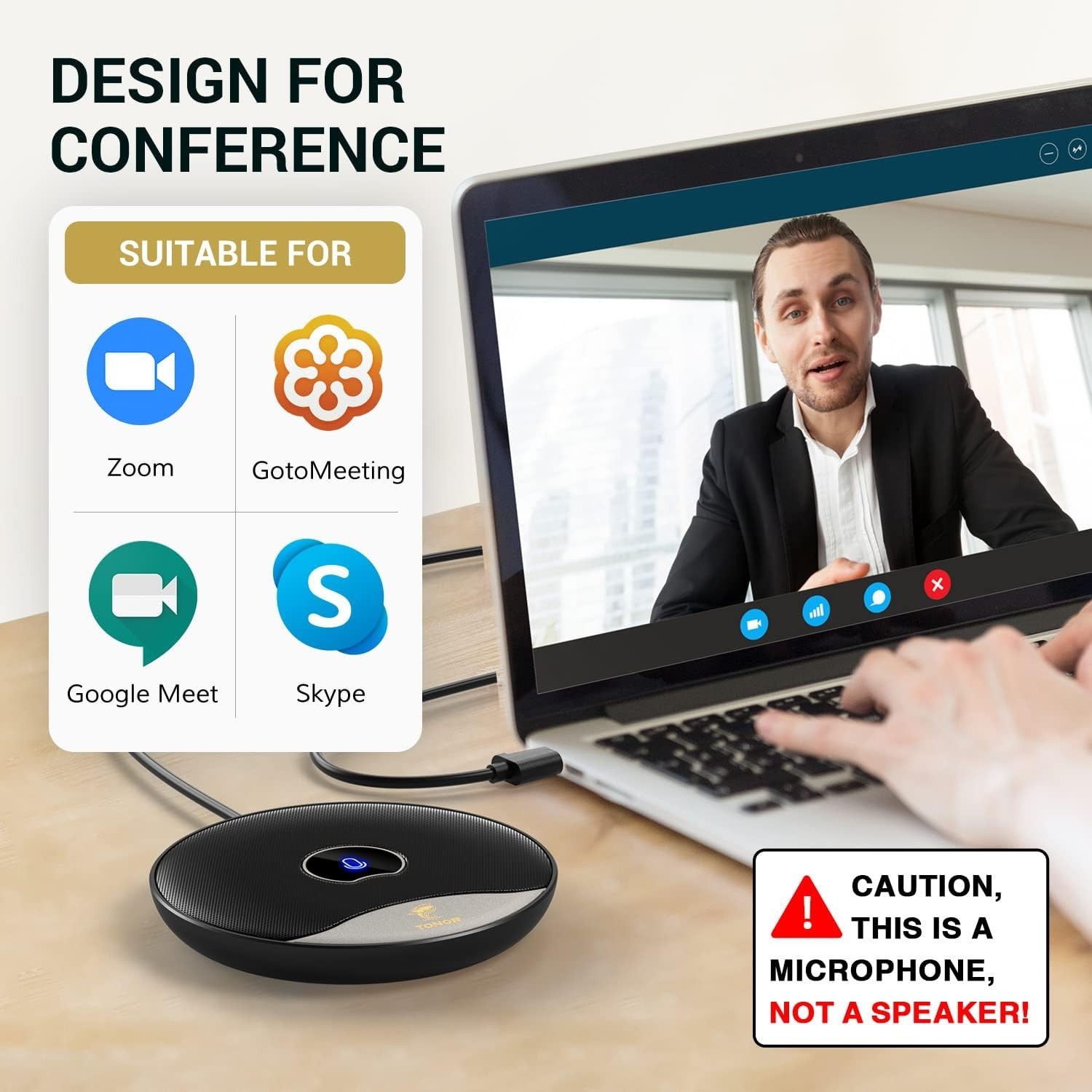 Micro USB de conférence TONOR pour réussir vos présentations et formations en ligne