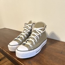 Converse Chuck Taylor All Star Lift Platform High Top Mossy Sloth White Black