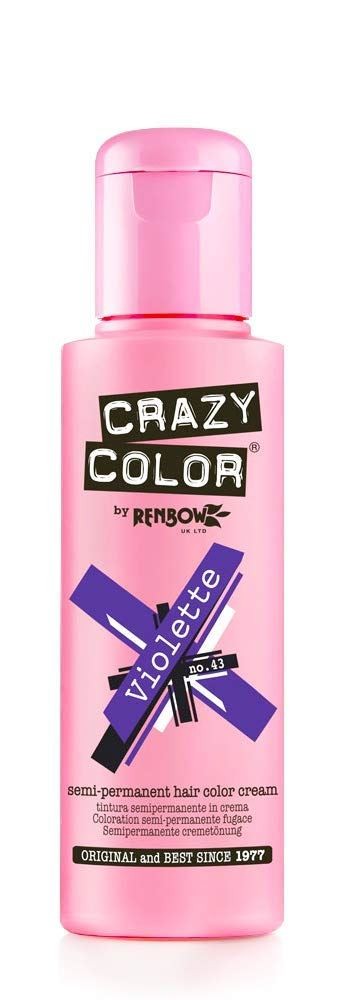 Crazy Color Semi-Permanent Hair Colour 43 Violette 100ml