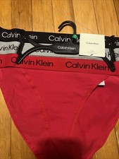 NWT Calvin Klein Women's Bikini Underwear 3-Pack Multicolor QP2960L-907 LARGE