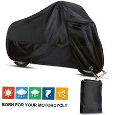 Motorcycle Cover Waterproof All Season Dustproof UV Protective Outdoor Indoor