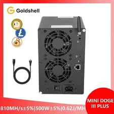 New Goldshell Mini DOGE III Plus LTC&Doge Miner 810MH/S 500W LTC&Doge Coin WiFi