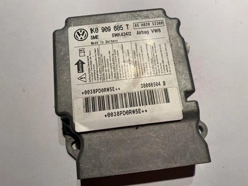 VW GOLF IV 1J1 Airbag-Steuergerät 1K0909605T 5WK43412 1.20 Petrol 77kw 18125948