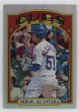 2021 Topps Heritage High Number Chrome Refractor /572 Sergio Alcantara #721 2s2