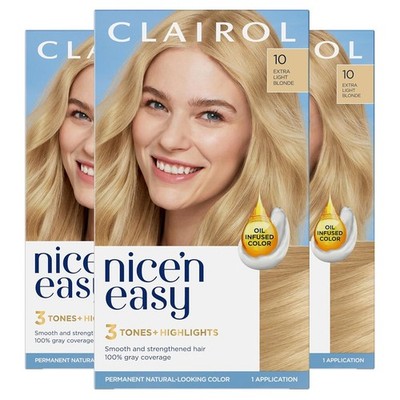 Clairol Nice'n Easy Permanent Hair Dye (Select Color & Pack)